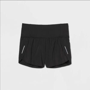Black All in Motion High Rise Running Shorts